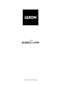 Notice LEXON BUBBLE LAMP Radio