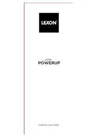 Notice LEXON POWERUP Radio