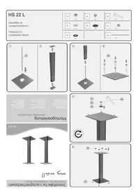Notice My Wall HS 22 L Support des enceintes