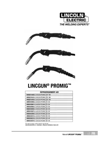 Notice LINCOLN ELECTRIC LINCGUN PROMIG AIR 230T Non catégorisé