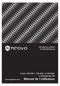 Notice AG Neovo TTN-5501 Moniteur