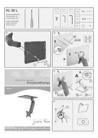 Notice My Wall HL 58 L Support écran plat