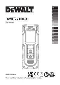 Notice DEWALT DWHT77100 Télémètre