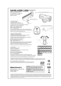 Notice Blackburn DAYBLAZER 1500 Lampe de poche