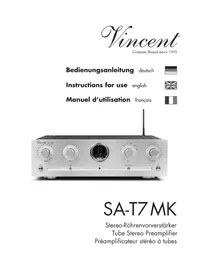 Notice VINCENT SA-T7MK Non catégorisé