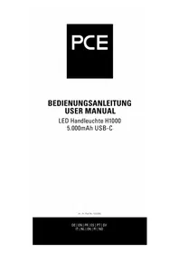 Notice PCE H1000 Lampe de poche