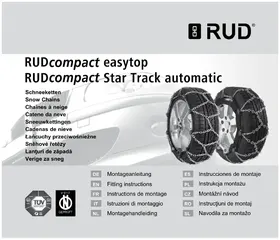Notice RUD RUDCOMPACT EASYTOP 4300 Chaîne à neige