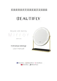 Notice Beautifly ROUND LED VANITY Mirroir