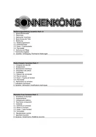 Notice Sonnenkönig PARIS Chauffage