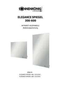 Notice Sonnenkönig ELEGANCE SPIEGEL 300 Chauffage
