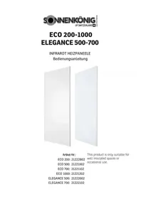 Notice Sonnenkönig ELEGANCE 700 Chauffage