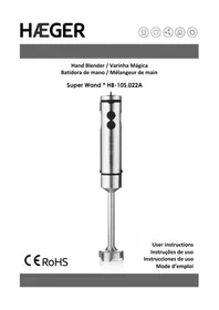Notice Haeger SUPER WAND HB-80G.026A Mixeur plongeant