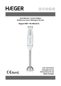 Notice Haeger ELEGANT 400 Mixeur plongeant