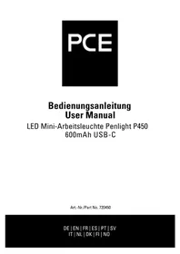 Notice PCE P450 Lampe de poche