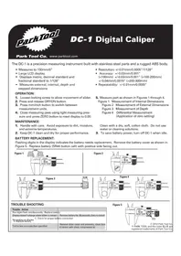 Notice Park Tool DC-1 équipements de mesure
