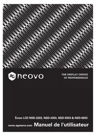 Notice AG Neovo NSD-6503 Moniteur