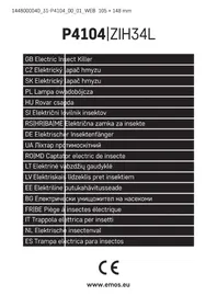 Notice Emos P4104 Produit anti-insecte