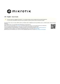 Notice Mikrotik RB4011IGS+RM Routeur