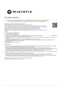 Notice Mikrotik CRS354-48G-4S+2Q+RM Routeur