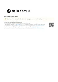 Notice Mikrotik CRS312-4C+8XG-RM Commutateur