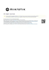 Notice Mikrotik CRS326-24S+2Q+RM Commutateur