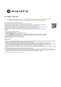 Notice Mikrotik CRS310-8G+2S+IN Commutateur