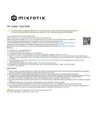 Notice Mikrotik CCR2004-16G-2S+ Routeur