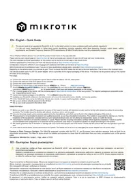 Notice Mikrotik SXTSQ LITE2 Routeur