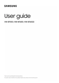 Notice SAMSUNG HW-B760D Barre de son