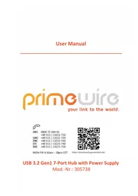 Notice Primewire 305738 USB hub