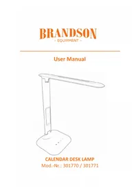 Notice Brandson 301771 Éclairage