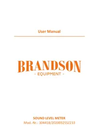 Notice Brandson 304418 Sonomètres