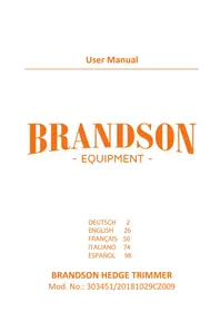 Notice Brandson 303451 Taille-haies