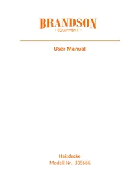 Notice Brandson 305666 Couverture/coussin chauffant