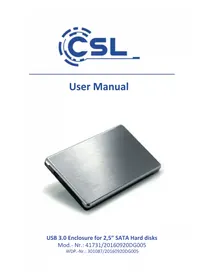 Notice CSL 301087 Disque dur