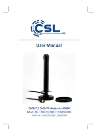 Notice CSL 300026 Antenne TV
