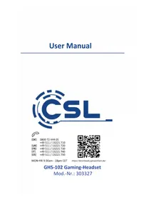 Notice CSL 303327 Ecouteur