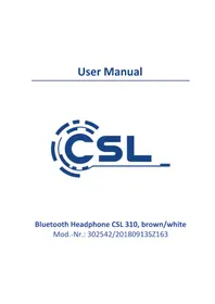 Notice CSL 302542 Ecouteur