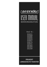 Arendo 303089 - Tostapane