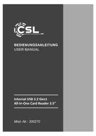 Notice CSL 300270 Lecteur de mémoire