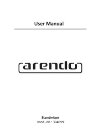 Notice Arendo 304699 Table de mixage