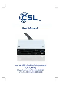 Notice CSL 300020 Lecteur de mémoire