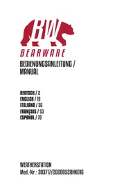 Notice Bearware 303717 Station Météo