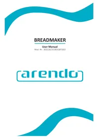 Notice Arendo 303528 Machine à pain