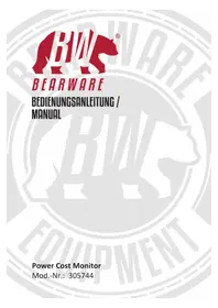 Notice Bearware 305744 Compteur d'énergie