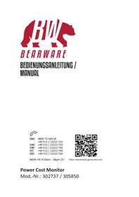 Notice Bearware 305850 Compteur d'énergie