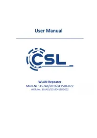 Notice CSL 301433 Wifi répéteur