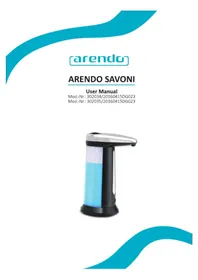 Notice Arendo 302034 Distributeur de savon