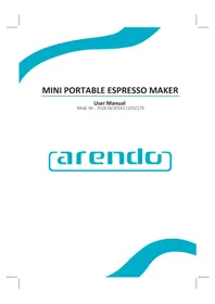 Notice Arendo 302618 Machine à café