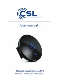 Notice CSL 301094 Recepteur